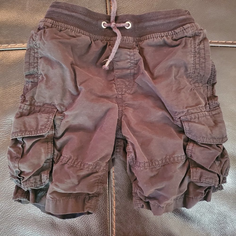 Gray cargo shorts for boys by Sonoma